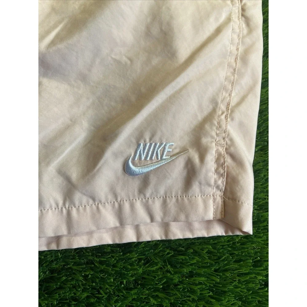 Nike Sportswear Pink Salmon Woven Flow Shorts Swim Mens Size Large EUC
